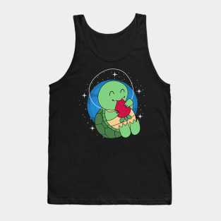 Space Turtle Strawberry Tank Top